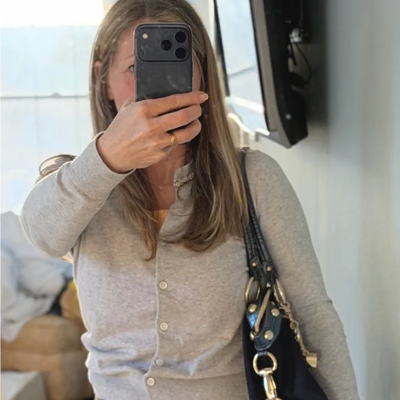 Kathy Van Zeeland Navy Blue Shoulder Bag - Picture 15 of 15